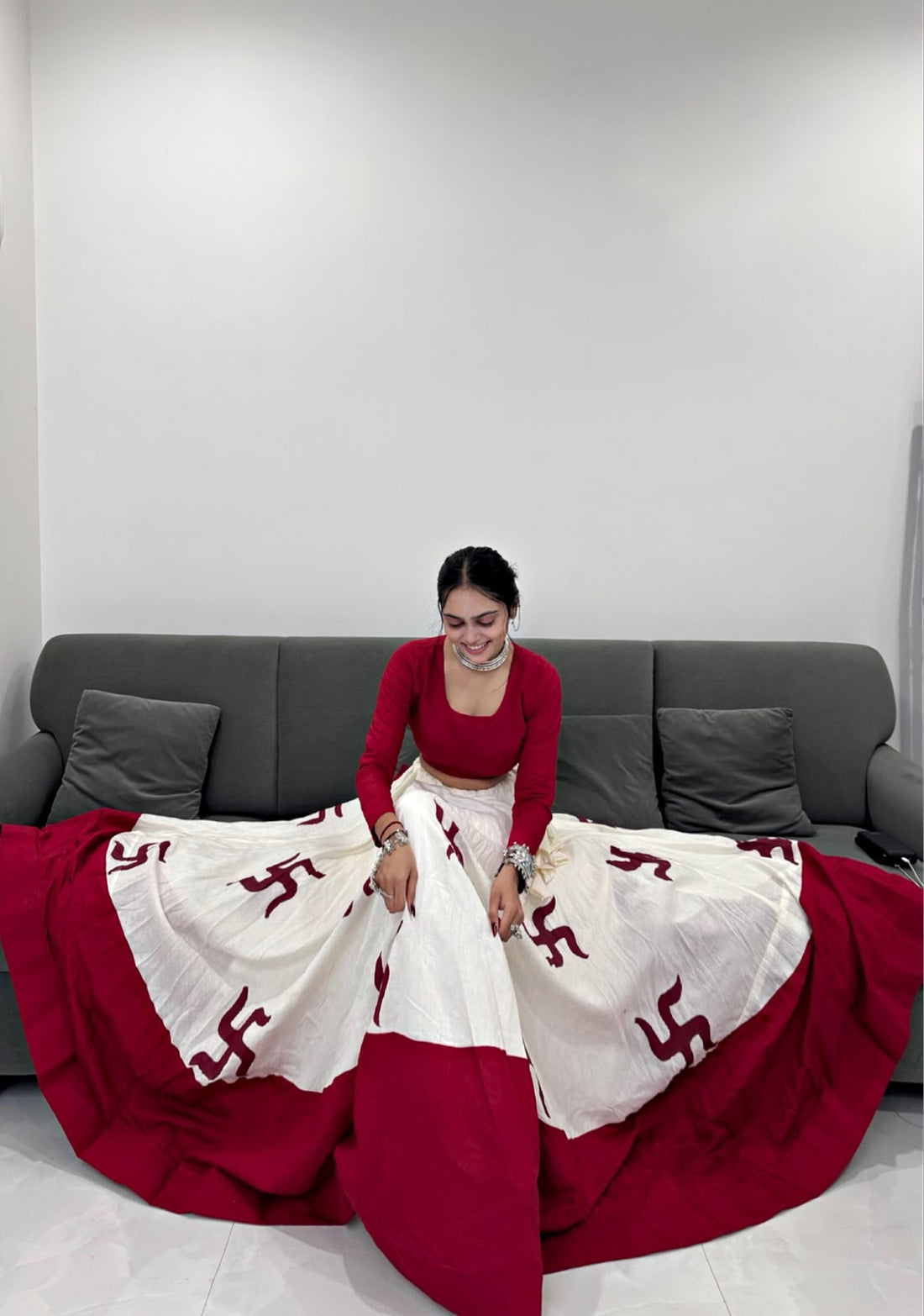 Divine Swastik Lehenga