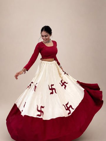 Divine Swastik Lehenga