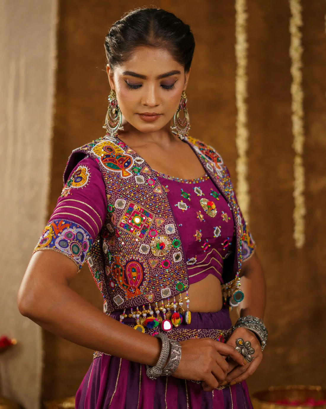 Mirror Work Lehenga Set