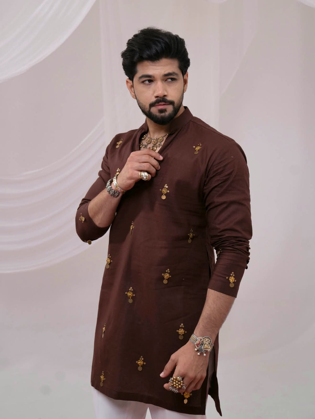 Chocolate Brown Kurta Set