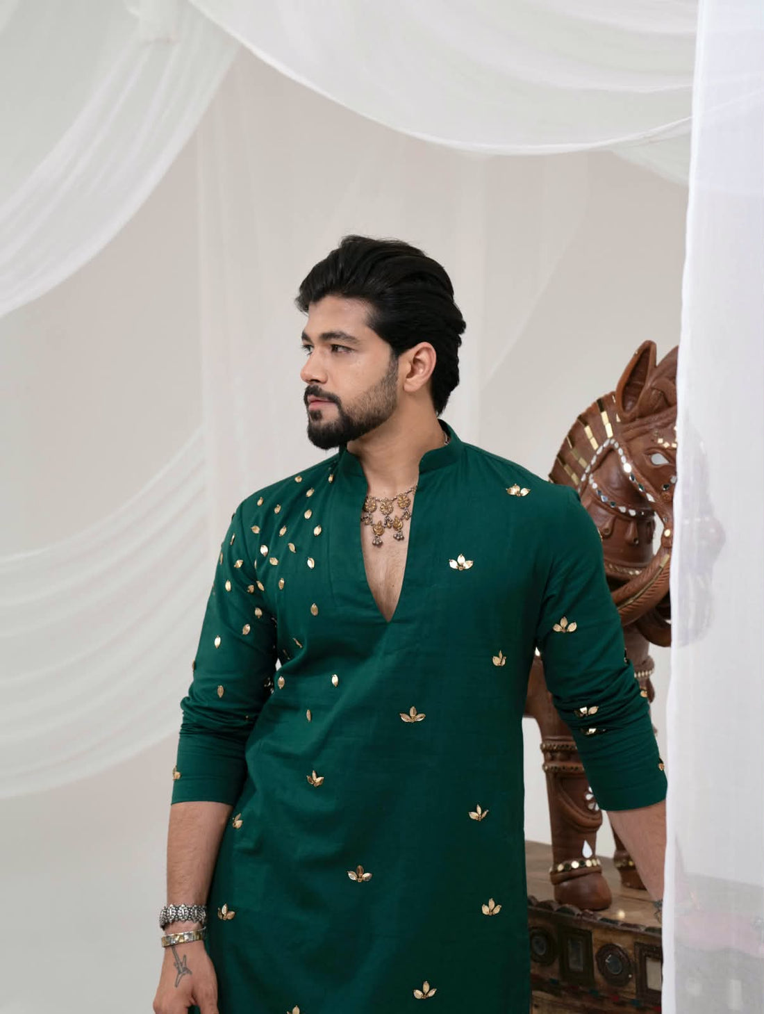 Emerald Green Kurta Set